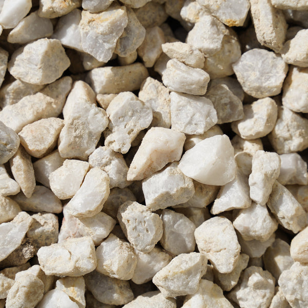 20mm Ice White Pebble