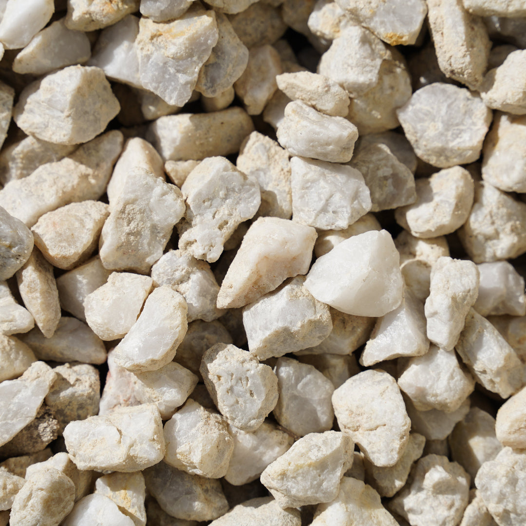 20mm Ice White Pebble