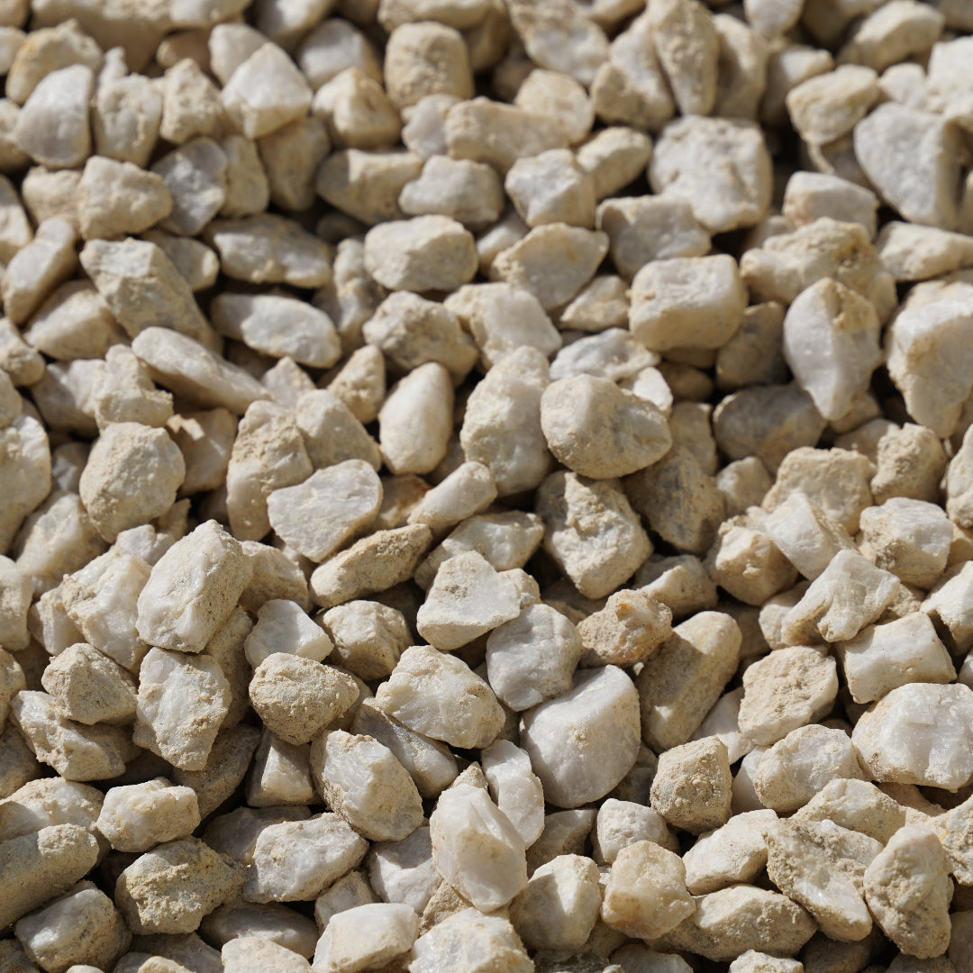 20mm Ice White Pebble