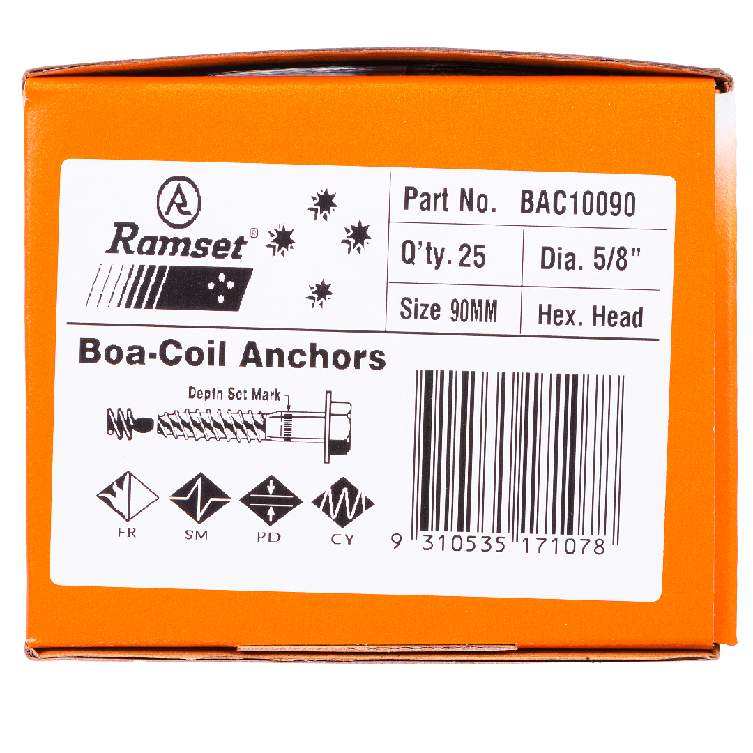 Ramset Boa™ Coil Expansion Anchors Hex Bolt