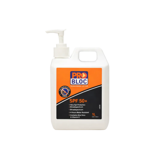 SS1-50 PRO Bloc SPF 50+ Sunscreen 1L Pump Bottle