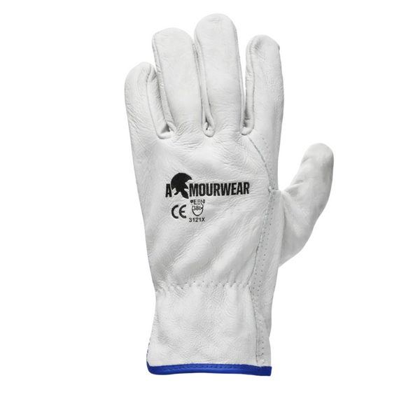 Riggers Glove Beige Leather