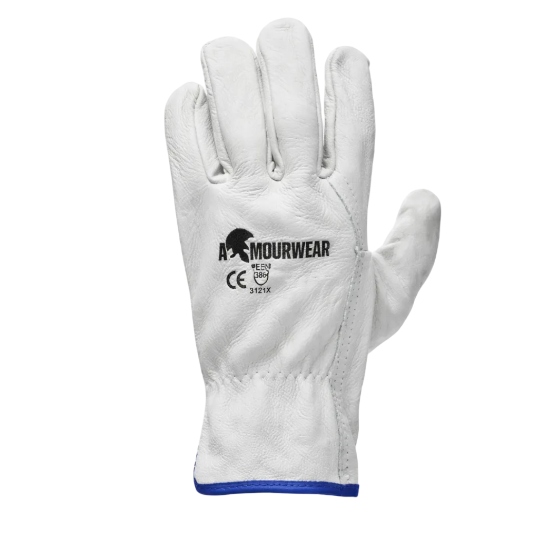 Riggers Glove Beige Leather