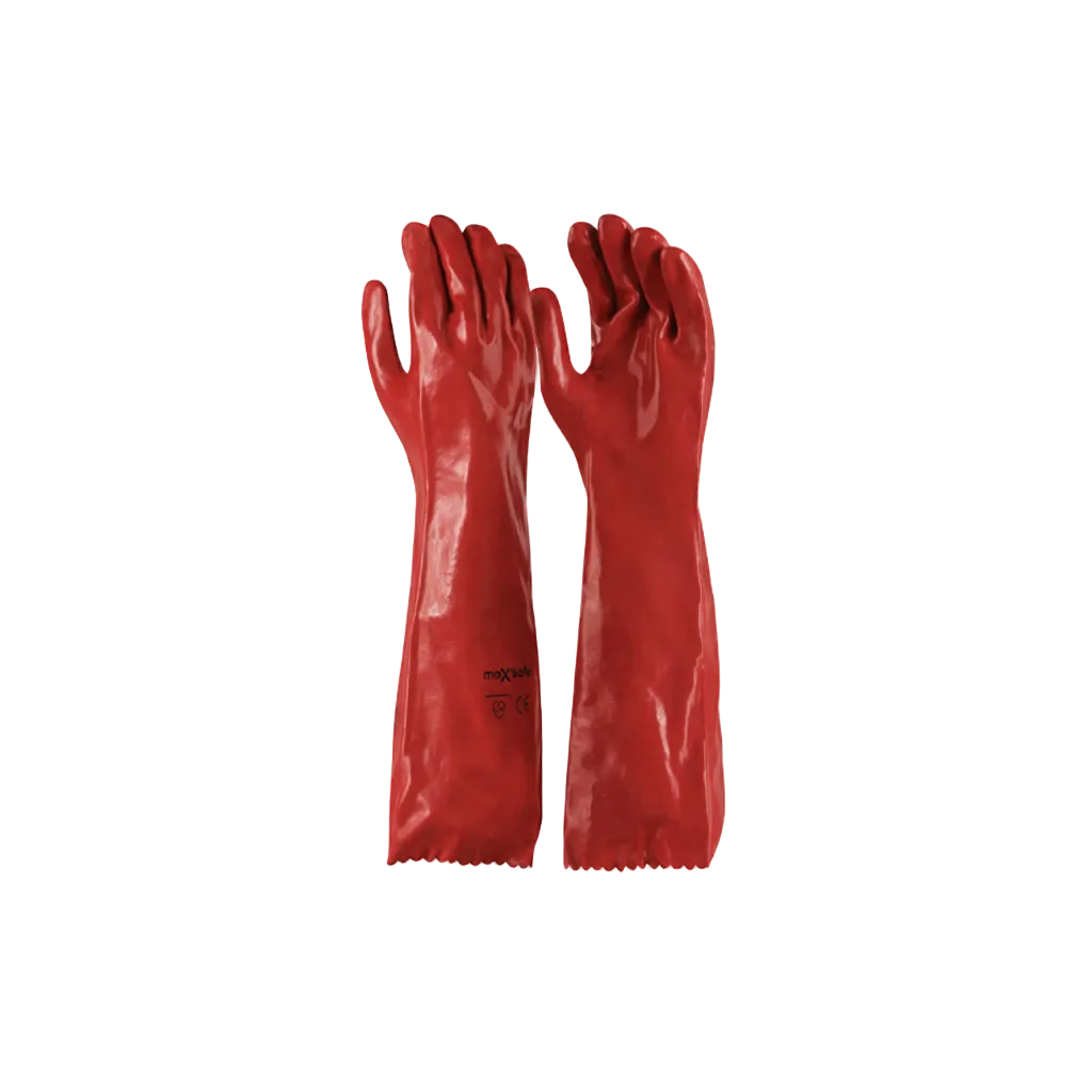 Red Gauntlet PVC Long Glove 45cm