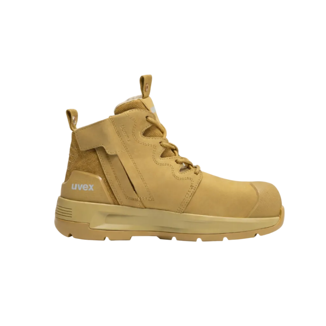 Uvex 2 X-Flow Zip, Tan, Composite Safety Toe Cap - Standard Width (11)