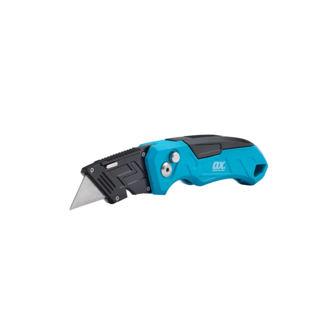 OX Pro Heavy-Duty Fixed Blade Folding Knife | Includes 3 Blades