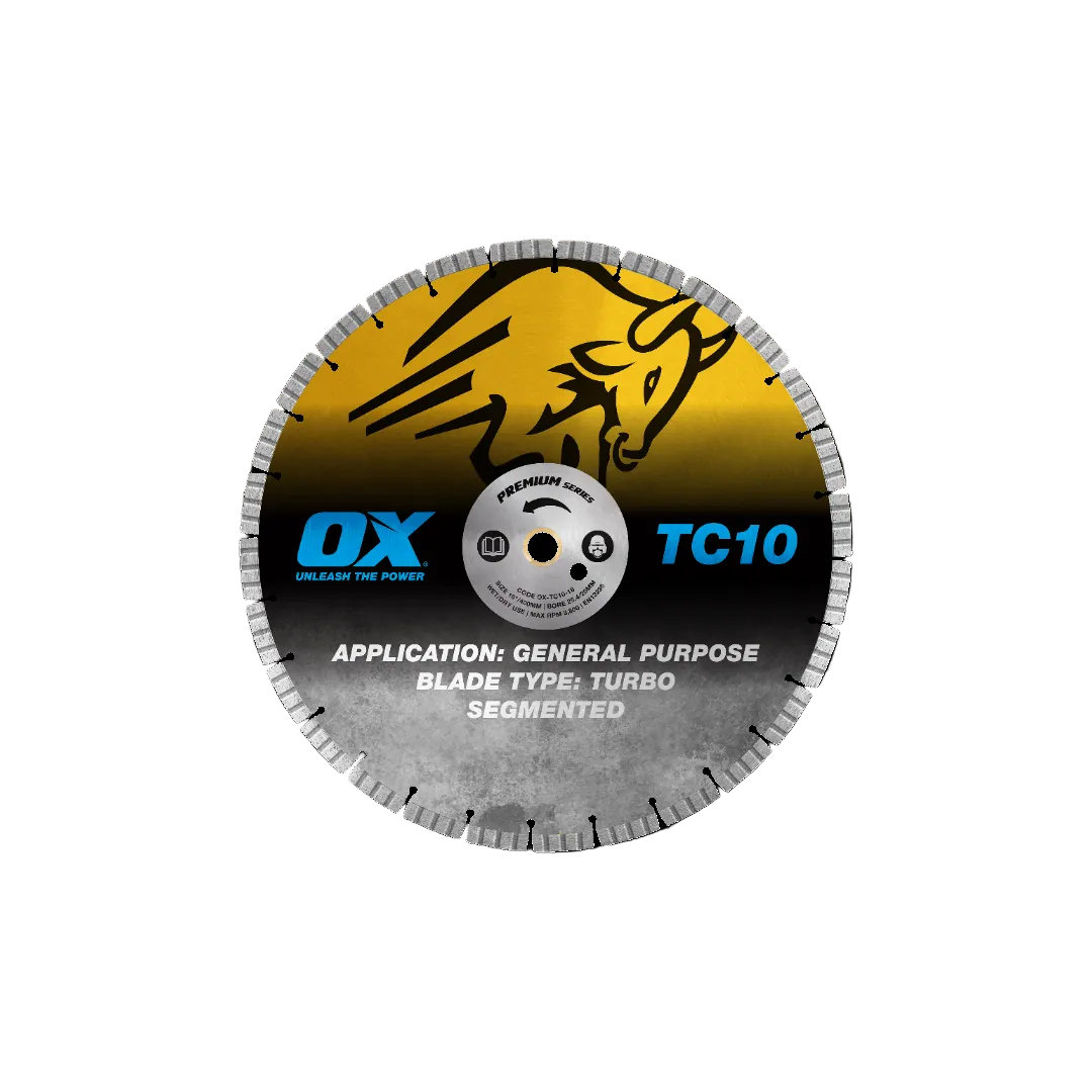 OX Premium Turbo Segmented Blade 400mm - Concrete/General Purpose