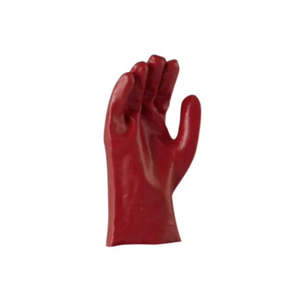 Red PVC Glove Short 27cm