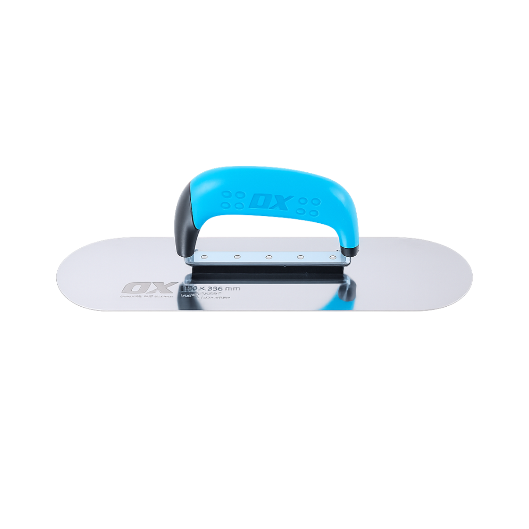 OX Pro 100 x 356mm S/S Pool Trowel, Flexible