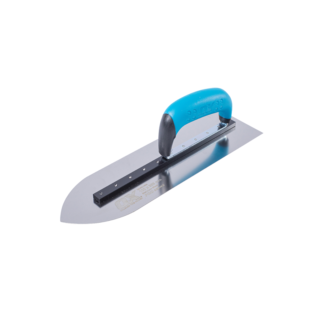 OX Professional 100 x 355mm S/S Pointed Finishing Trowel