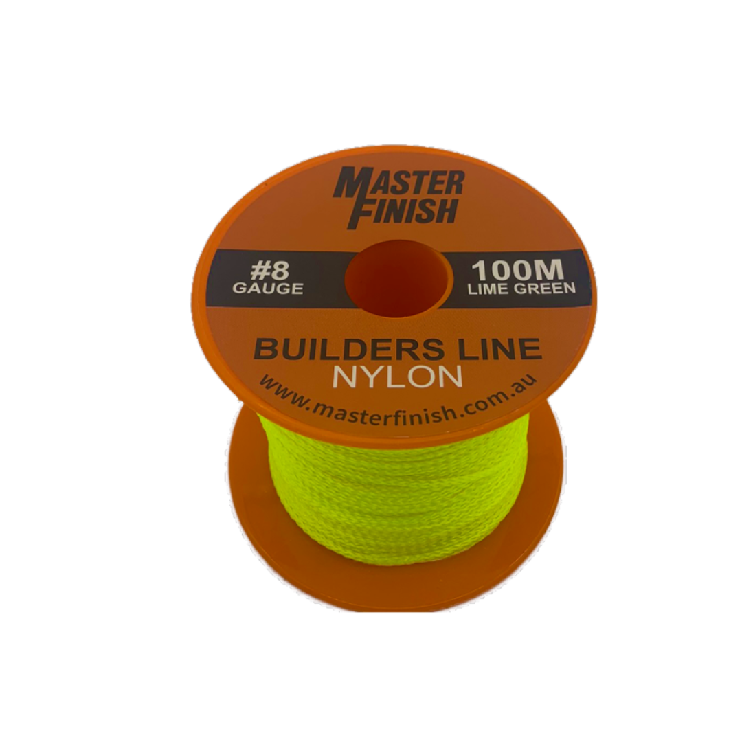 MasterFinish Builders or Brickies Line 100mtr Lime