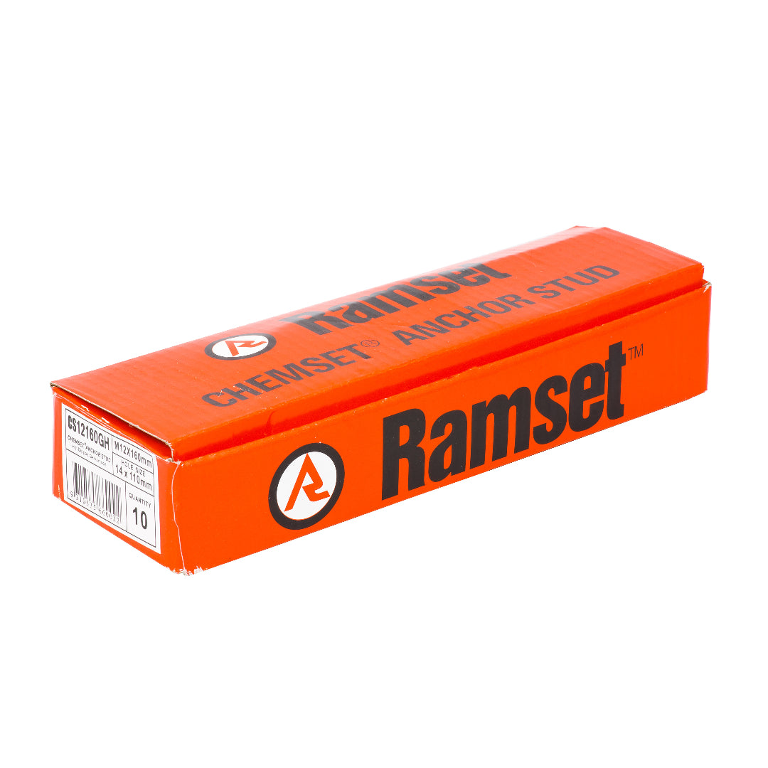 Ramset  M12 x 160mm ChemSet™ Anchor Studs Galvanised - 10 Pack
